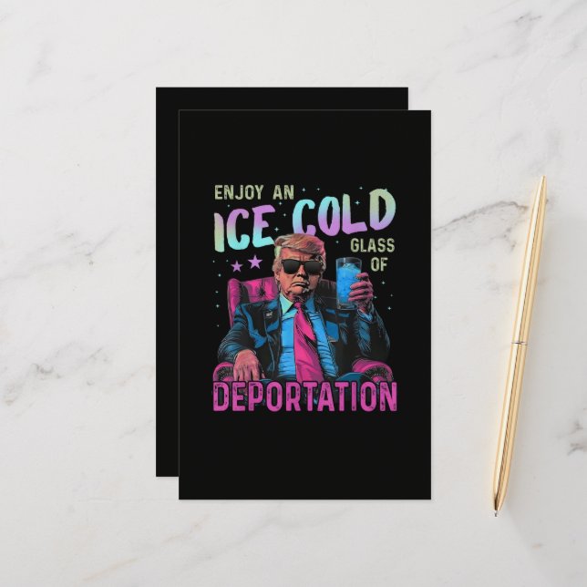 ICE Enjoy an Ice Cold Stationery (Front/Back In Situ)