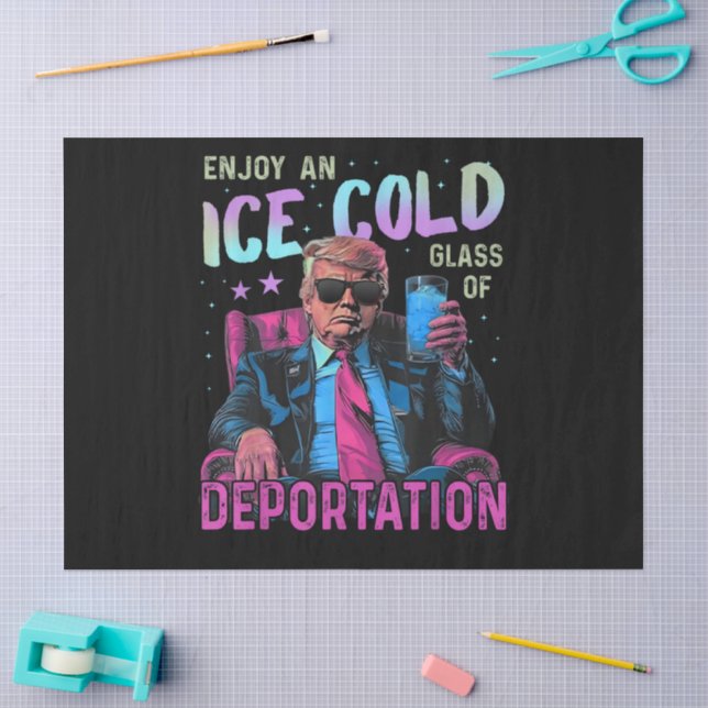 ICE Enjoy an Ice Cold Tissue Paper (Craft)