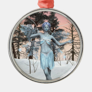 Ice Fairy Metal Tree Decoration