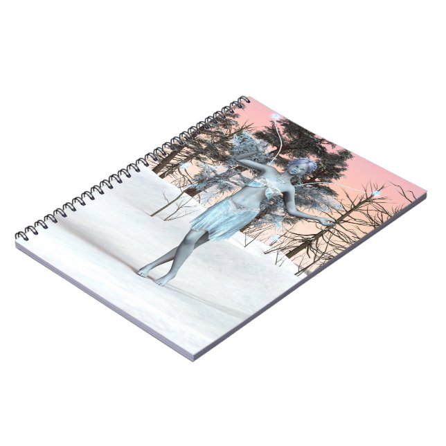 Ice Fairy Spiral Notebook (Left Side)