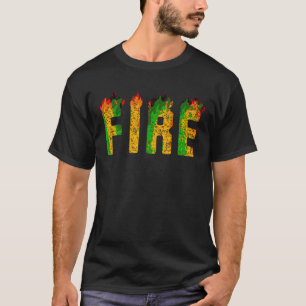 Ice Fire Couples Matching Shirt Halloween Fire Cos