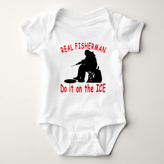 ICE FISHING BABY BODYSUIT (Front)