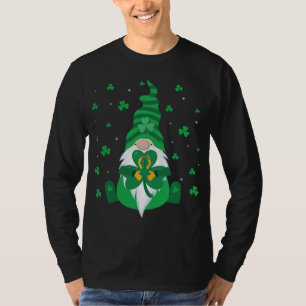 Ice Fishing Gnomie Cute Snowflake Winter Gnome Dad T-Shirt