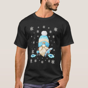 Ice Fishing Gnomie For Men Cute Snowflake Winter G T-Shirt