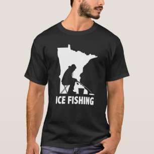 Ice Fishing Graphic Fishing Rod Ice Fisher Ice Fis T-Shirt