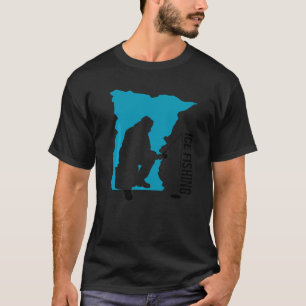 Ice Fishing Graphic Fishing Rod Ice Fisher Ice Fis T-Shirt