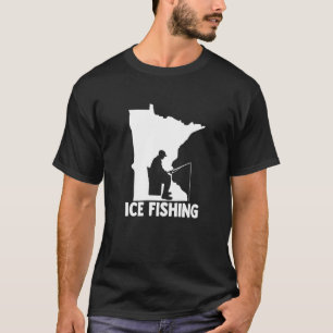 Ice Fishing Graphic Fishing Rod Ice Fisher Ice Fis T-Shirt