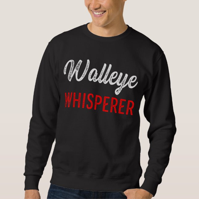 Ice Fishing Lucky Fisherman  44 Sweatshirt (Front)