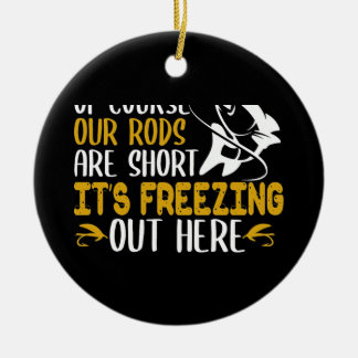 Ice Fishing Outdoor Ceramic Tree Decoration