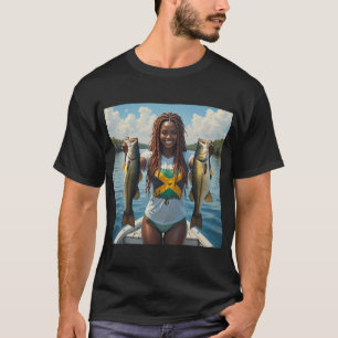 Ice Fishing Tip Up Flag T-Shirt