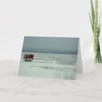 Ice fishing trailer card