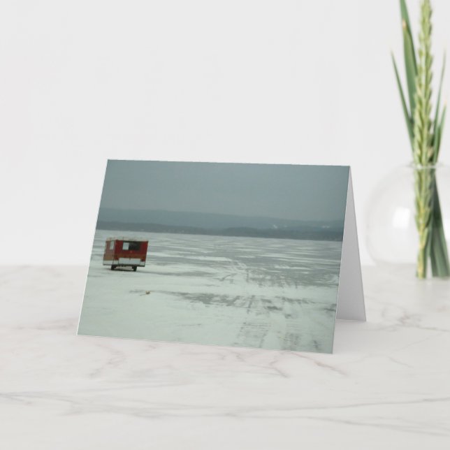Ice fishing trailer card (Front)
