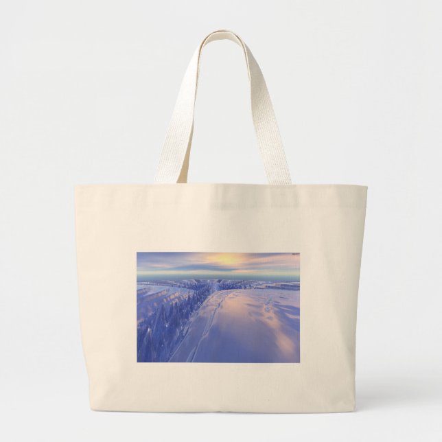 Ice Fissure Large Tote Bag (Front)