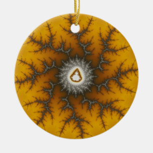 Ice Flake Fractal Christmas Ornament