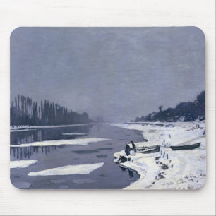 Ice floes on the Seine at Bougival, c.1867-68 Mouse Pad