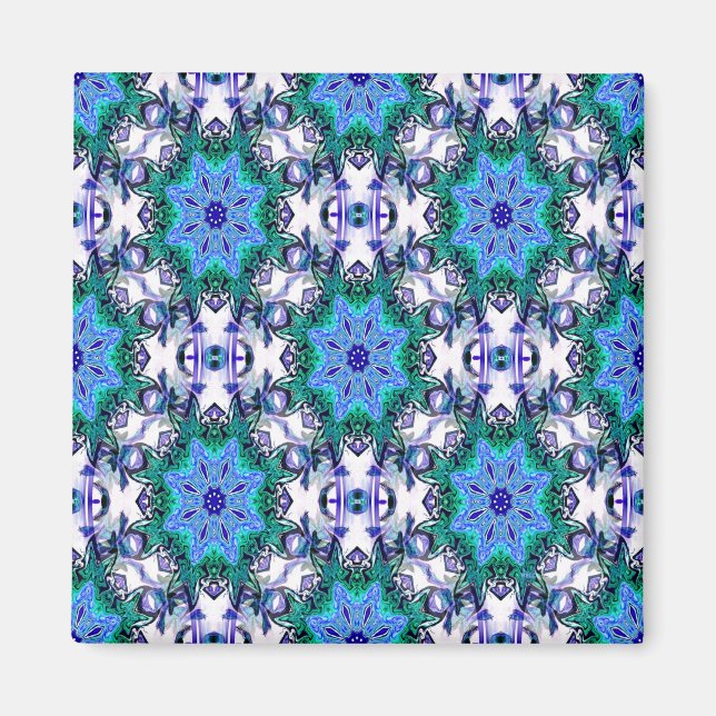 Ice Flowers..... Magnet (Front)