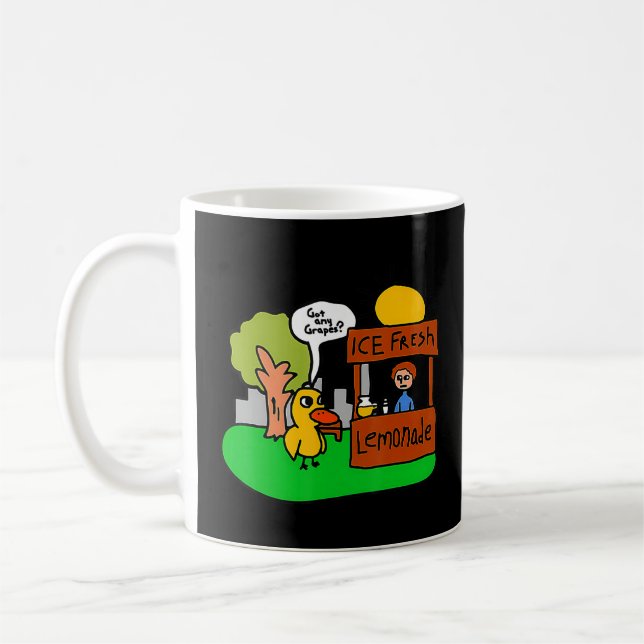 Ice Fresh Lemonade Got Any Grapes Duck  Coffee Mug (Left)