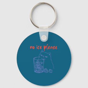 Ice funny kitten meme cat women men vintage cool key ring