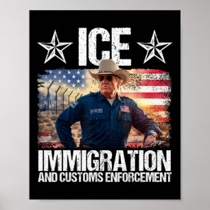 Ice Funny Trump Immigration And Customs Enforcemen Poster