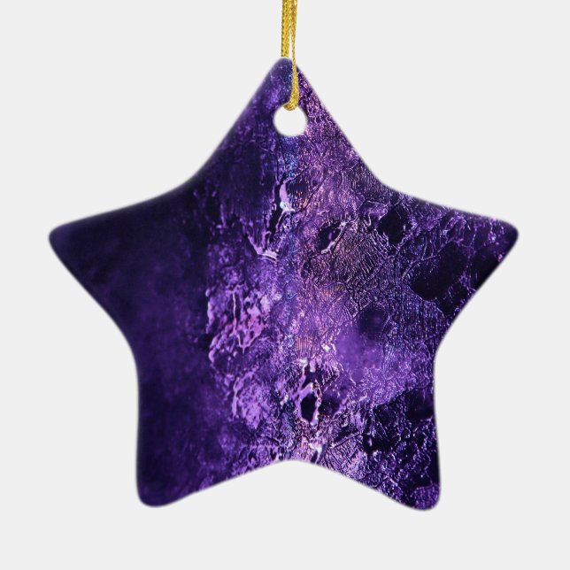 Ice - Glacial - Amazing! Ceramic Tree Decoration (Back)