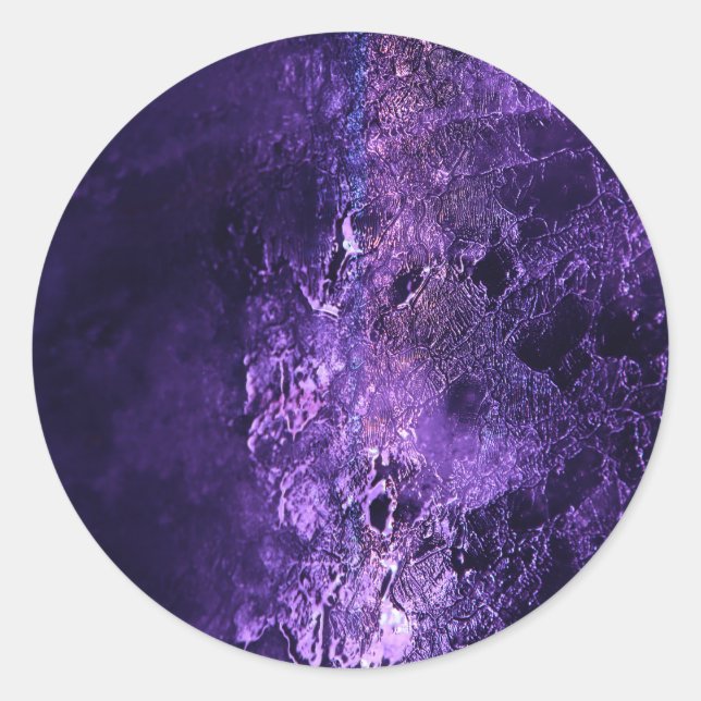 Ice - Glacial - Amazing! Classic Round Sticker (Front)