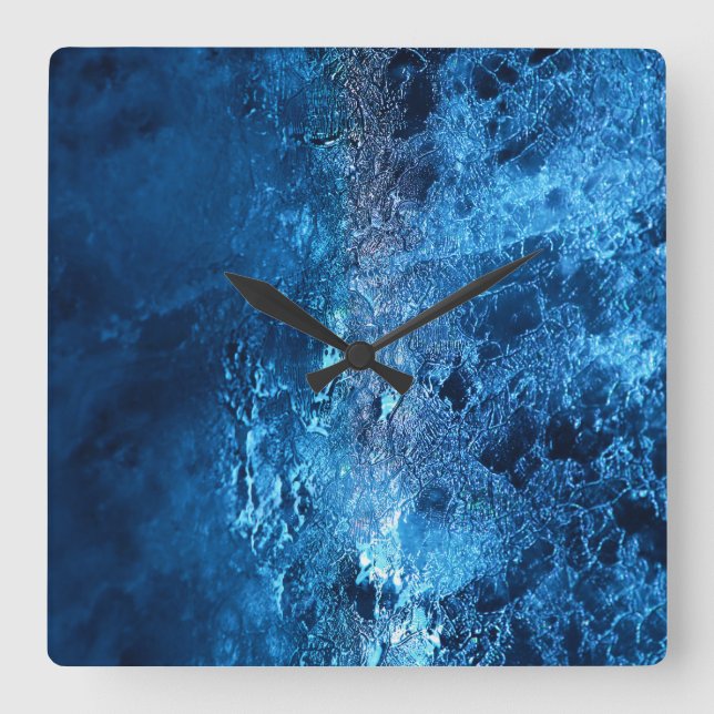 Ice - Glacial - Amazing! Square Wall Clock (Front)