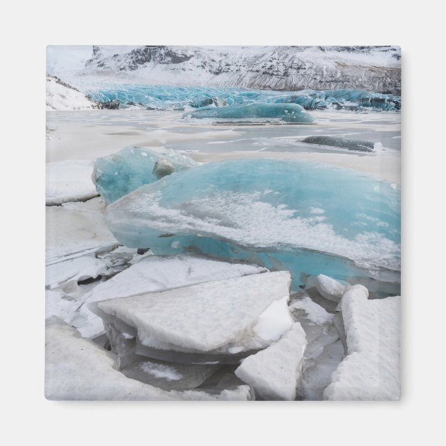 Ice Glacial Formations In Winter Magnet (Front)