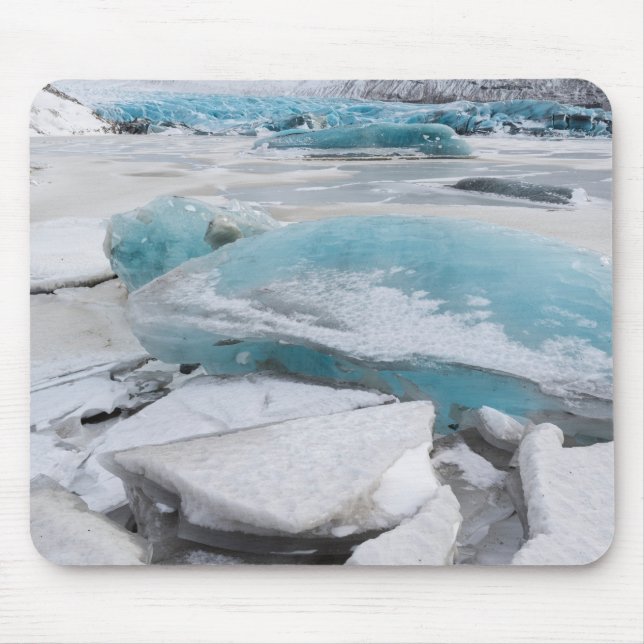 Ice Glacial Formations In Winter Mouse Pad (Front)