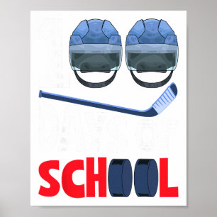 Ice Hockey 11th Birthday Party Player Sports Team  Poster