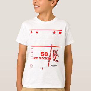Ice Hockey 50th Perfect Birthday Party Player Spor T-Shirt