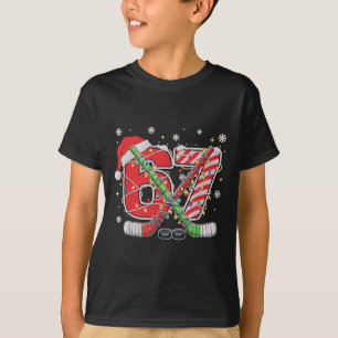 Ice Hockey 67 Christmas Funny Six Seven Meme T-Shirt