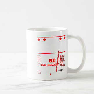 Ice Hockey 80th Perfect Birthday Party Player Spor Coffee Mug