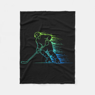 Ice Hockey And Hockey Graphic Men And Boys, Teen B Fleece Blanket