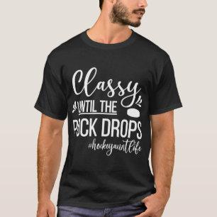 Ice Hockey Aunt Of An Ice Hockey Player Auntie T-Shirt