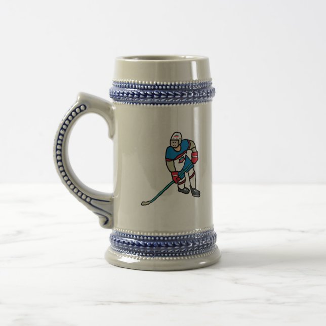 Ice Hockey Beer Stein (Left)