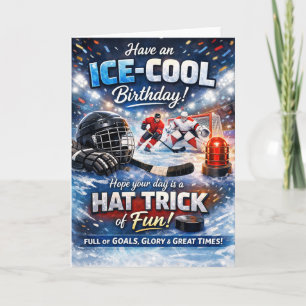 Ice Hockey Birthday Card – Ice Cool Birthday