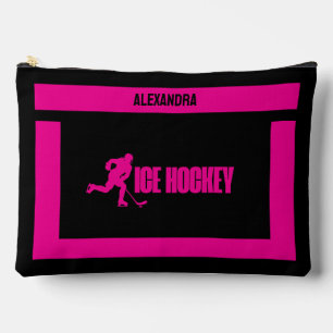 Ice Hockey Birthday Gift, Ice Hockey Player Girl,  Accessory Pouch