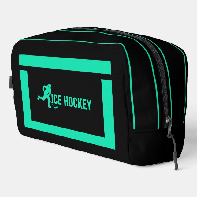 Ice Hockey Birthday Gift, Ice Hockey Player Girl,  Dopp Kit (Right Corner)