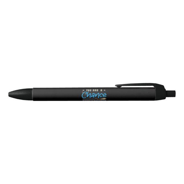 Ice Hockey Black Ink Pen (Top)