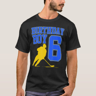 Ice Hockey Boy 6th Birthday Sport Player Coach G T-Shirt