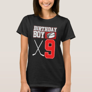 Ice Hockey Boy 9th Birthday Sport Player Coach Gr T-Shirt