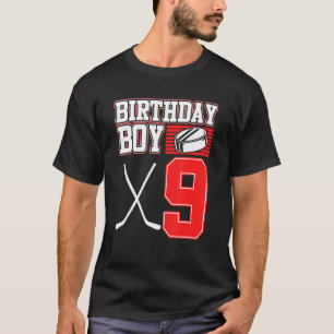 Ice Hockey Boy 9th Birthday Sport Player Coach Gr T-Shirt
