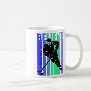 Ice Hockey Boys Retro Vintage Ice Hockey Player Co Coffee Mug