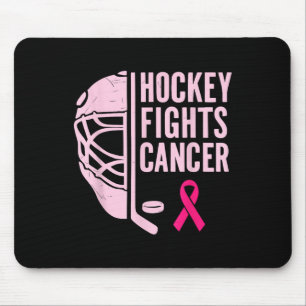 Ice Hockey Breast Cancer Awareness Player Pink Spo Mouse Pad
