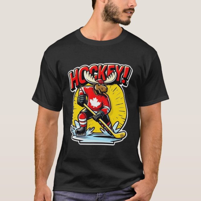 ICE HOCKEY-CANADA 4 T-Shirt (Front)