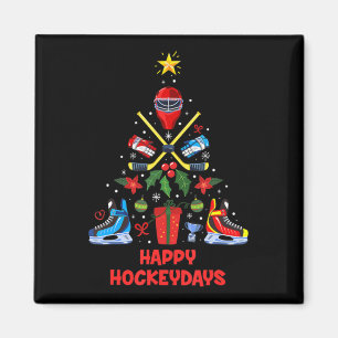 Ice Hockey Christmas Tree Ornaments Fun Xmas Boys  Magnet