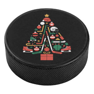 Ice Hockey Christmas Tree Xmas Sports Puck