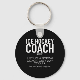 Ice Hockey Coach Definition Proud Funny Ice Hockey Key Ring
