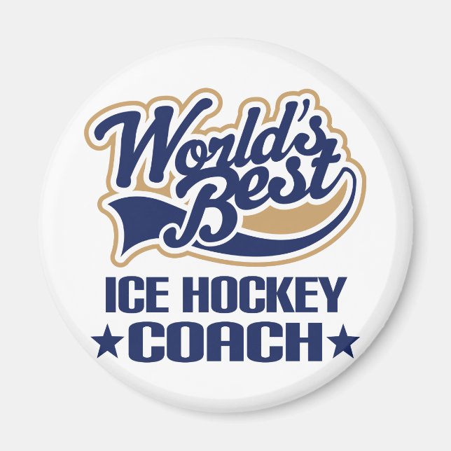Ice Hockey Coach Gift Magnet (Front)