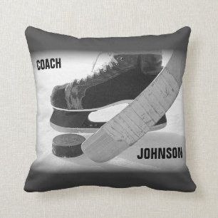 Ice Hockey Coach Thank You Cushion